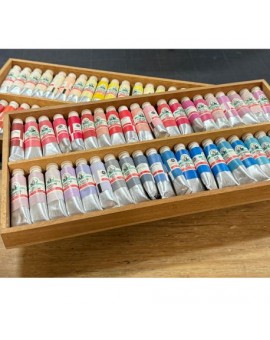 OLD HOLLAND - Coffret bois 160 tubes d'aquarelle extra-fine