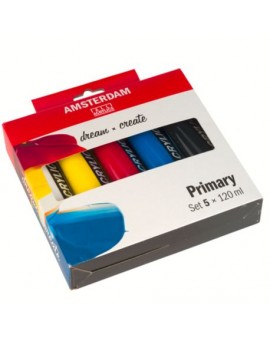 Acrylique Amsterdam Standard Set primaire 5 x 120 ml