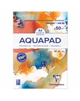 AQUAPAD - Bloc Papier Aquarelle 300g Clairefontaine
