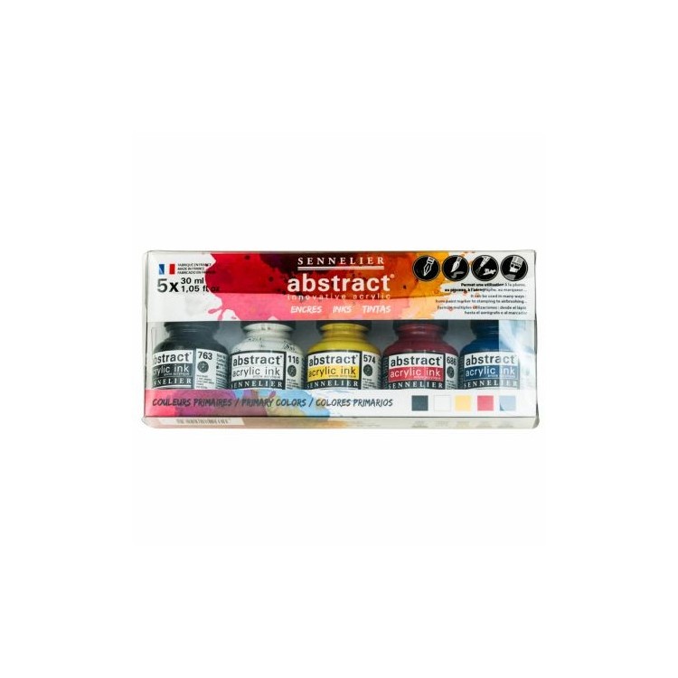 Set Encre Acrylique Abstract 5x30ml - Sennelier