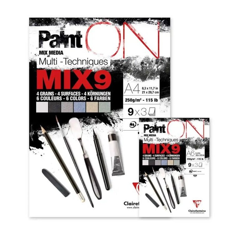 Bloc Paint On Mix 50F 250g - CLAIREFONTAINE