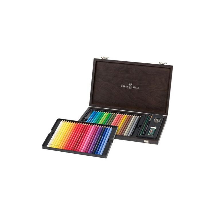 FABER CASTELL - Coffret Bois 48 Crayons Aquarellables Albrecht Durer