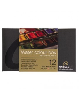 Rembrandt Boîte métal 121/2 godets Aquarelle extra-fine