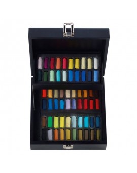 Coffret Bois Noir 120 Demi pastels à l'Ecu - Sennelier