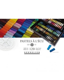 Coffret Bois Noir 120 Demi pastels à l'Ecu - Sennelier