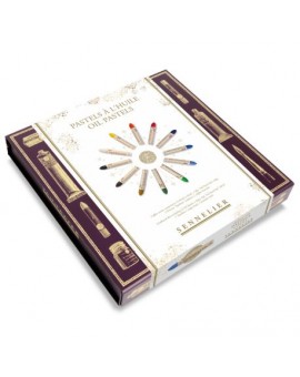 Coffret magnétique 12 pastels à l'Huile Sennelier