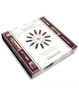 Coffret magnétique 12 mini Oil Stick Sennelier
