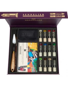 Coffret magnétique 12 mini Oil Stick Sennelier