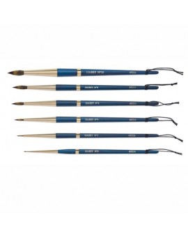 ISABEY - Pinceau aquarelle rond Isacolor, fibres synthétiques ondulées,  série 6521i Isabey