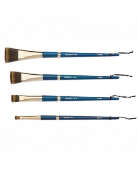 ISABEY - Pinceau aquarelle plat Isacolor, fibres synthétiques ondulées,  série 6546i