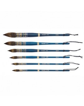 ISABEY - Pinceau Monté-Plume Isacolor, fibres synthétiques ondulées,  série 6554i