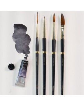 ISABEY - Pinceau aquarelle rond Isagold, fibres synthétiques droites et ondulées,  série 6527i