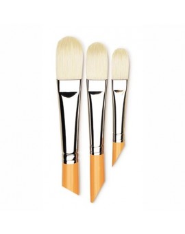 Brosse forme amande, soies de porc cambrées, série 6088 Isabey