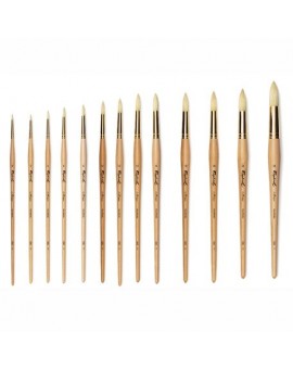 Brosse ronde, soies de porc cambrées, manche long, série 358 - RAPHAEL