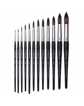 Pinceau rond, fibre synthétique, série 845 SOFTAQUA by RAPHAEL