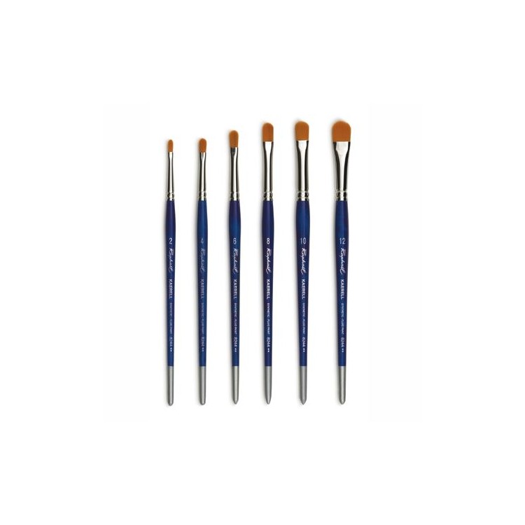 Brosse usé-bombée, fibre synthétique, manche court, série 8244 Kaërell - RAPHAEL