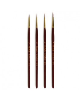 Pinceau traceur, fibre synthétique cambrée, manche court, série 8510 Sépia Déco - RAPHAEL