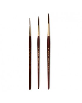 Pinceau traceur long, fibre synthétique cambrée, manche court, série 8520 Sépia Déco - RAPHAEL