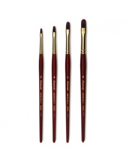 Brosse usée-bombée, fibre synthétique, manche court, série 8540 Sépia Déco - RAPHAEL