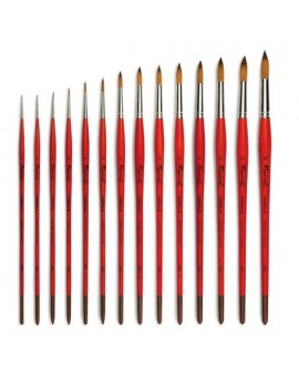 Brosse ronde, fibre synthétique, polyamide, série 869 Kaërell S - RAPHAEL