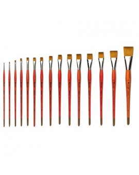 Brosse plate, fibre synthétique, manche long, série 879  Kaërell S - RAPHAEL