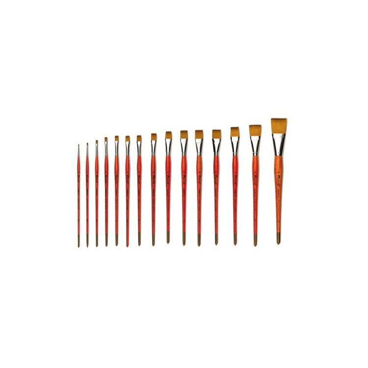 Brosse plate, fibre synthétique, manche long, série 879  Kaërell S - RAPHAEL