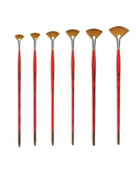 Brosse éventail, fibre synthétique, manche long, série 8795 Kaërell S - RAPHAEL