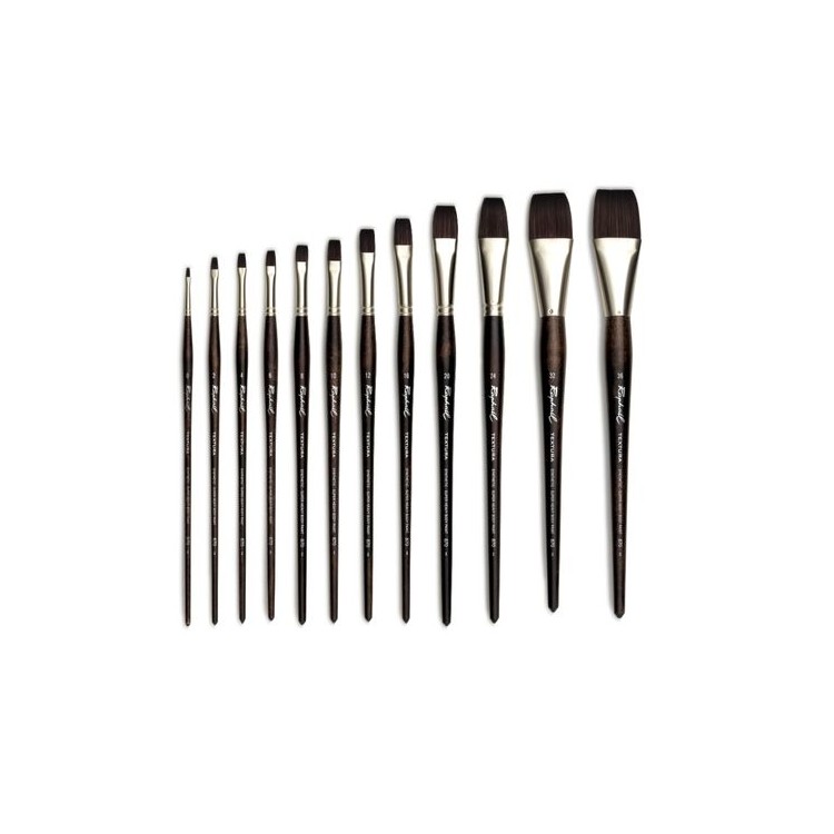Brosse plate, fibre synthétique, série 870 Textura - RAPHAEL