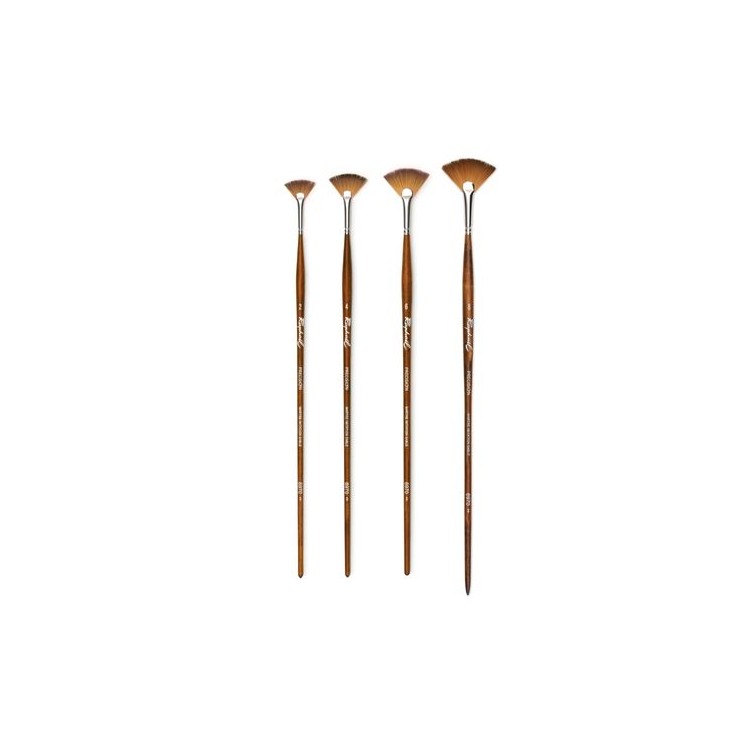 Brosse éventail, fibre synthétique, imitation Martre, manche Long, série 8970 Précision - RAPHAEL