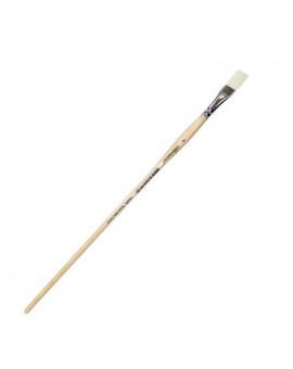 Brosse plate, pour fileur, soie beau-blanc, 1005PL - LEONARD