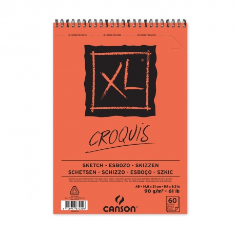 Album XL® Croquis spiralés petit côté 90g