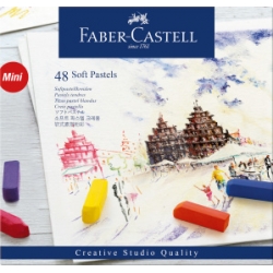 Boite demi Carrés Pastels Secs 8mm Faber Castell