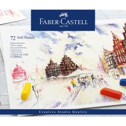 Boite demi Carrés Pastels Secs 8mm Faber Castell