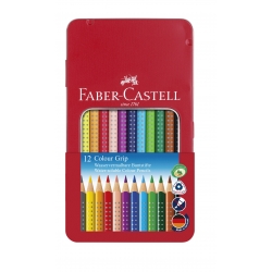 Grip Boite Metal Crayons de Couleur Faber Castell