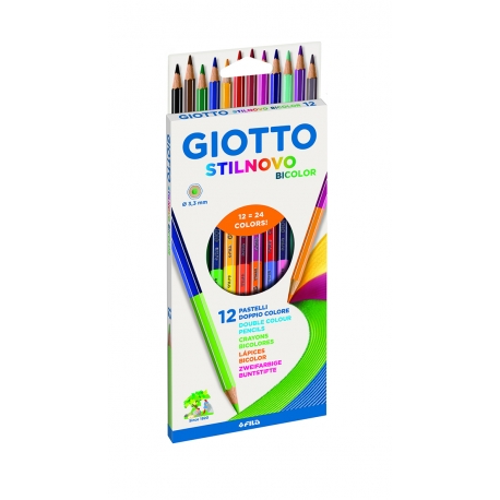 Stilnovo BICOLOR Etui Crayons de Couleur Giotto