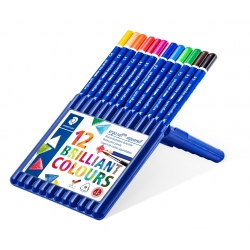 ergosoft® aquarell 156 - Etui chevalet STAEDTLER® box crayons de couleur triangulaires aquarellables