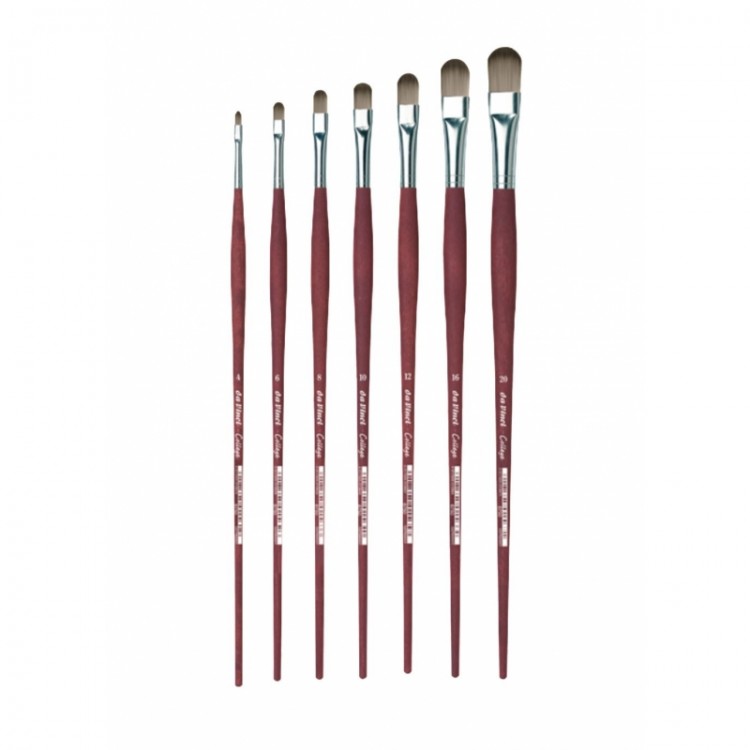 Pinceau usé bombé, fibres synthétiques, série 8750 COLLEGE Da Vinci