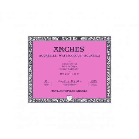 Bloc papier aquarelle 300 g 20 feuilles