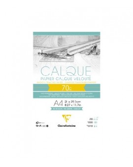 Bloc calque encollé 50F - CLAIREFONTAINE