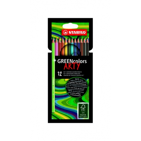 Boite de crayons de couleurs Green Colors Stabilo