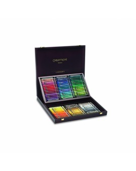 Coffret bois cadeau Neocolor II, 84 couleurs Caran d\'Ache