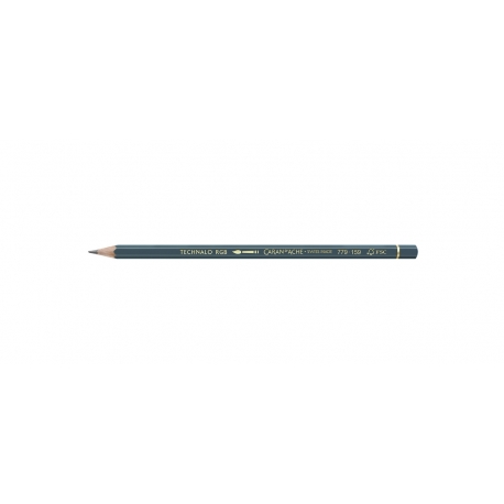 Crayon graphite aquarellable Technalo Caran d\'Ache Bleu FSC
