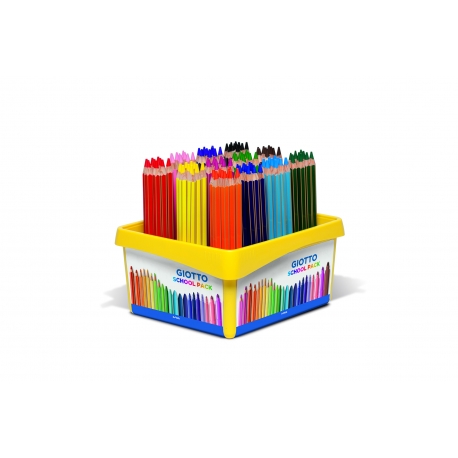 Schoolpack Mega 108 Crayons de Couleur Giotto
