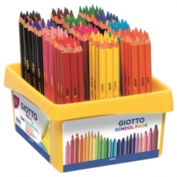 Schoolpack Mega-Tri 144 Crayons de Couleur Giotto