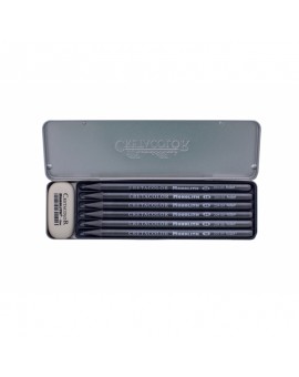 CRETACOLOR Oliepotloden Set 6 Stuks - Metalen Doos, Kunstenaarsstiften Op Oliebasis