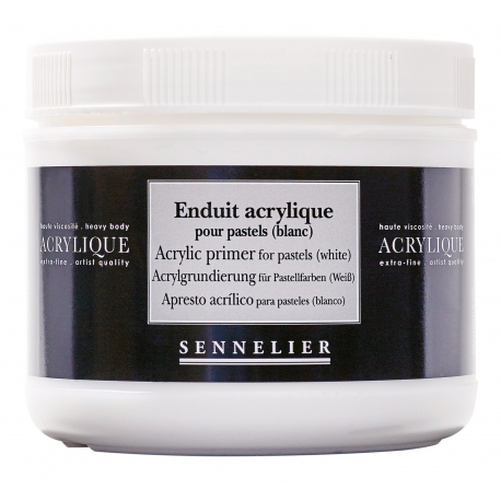 Enduit Acrylique Pastels (Blanc) pot 500ml - Sennelier