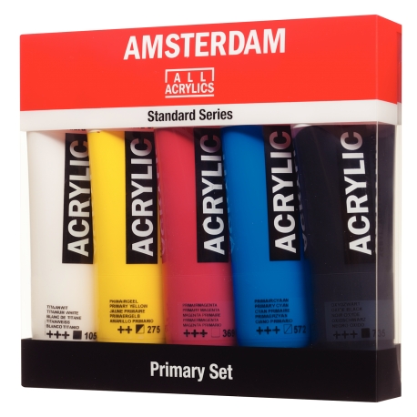 Peinture Acrylique Amsterdam Standard Set primaire 5 x 120 ml