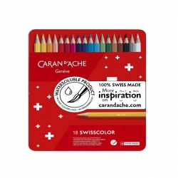 Crayons aquarelle Swisscolor Caran d\'Ache Boîte métal