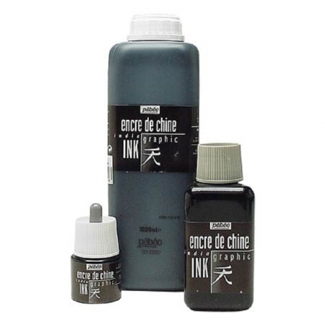 Encre Acrylique Pébéo - Sépia - 45 ml - Encre pigmentée permanente - Creavea