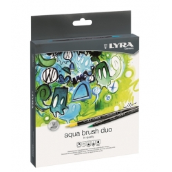 Aqua Brush Duo Feutres Pinceau et Ogive Lyra